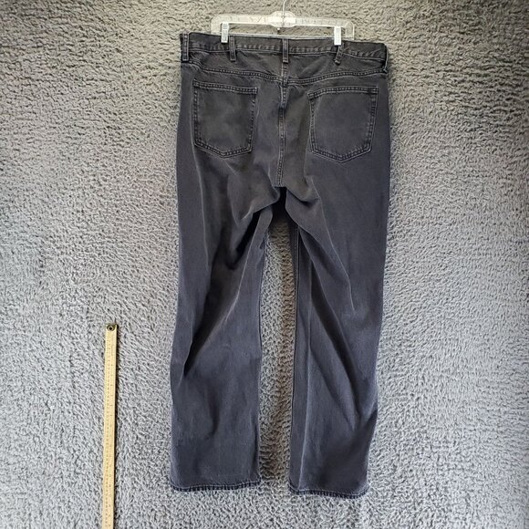 Old Navy Jeans Mens 42x32 Black Original Loose Built-In Tough - Picture 11 of 12